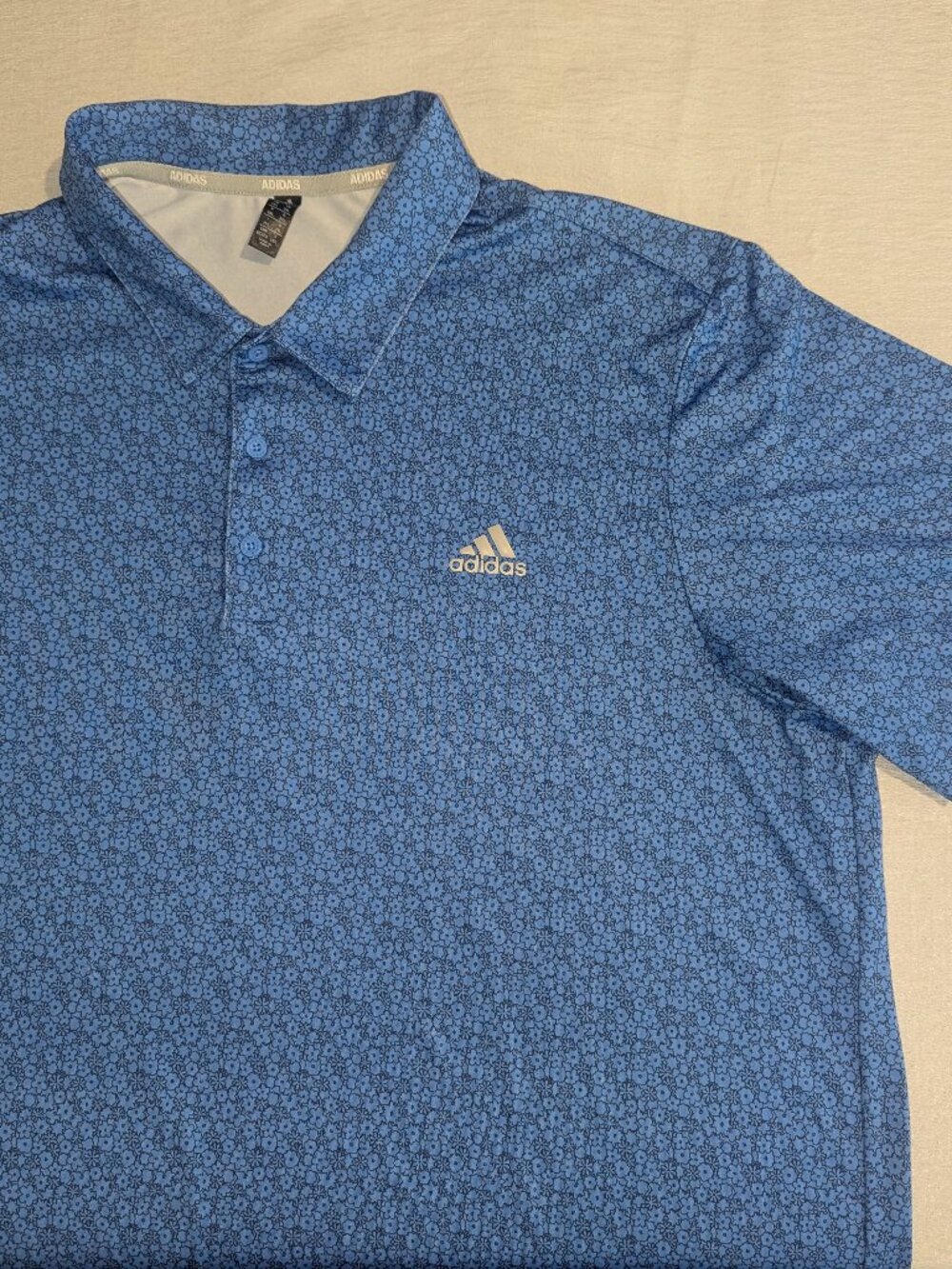Adidas Ultimate365 Print Performance Golf Shirt